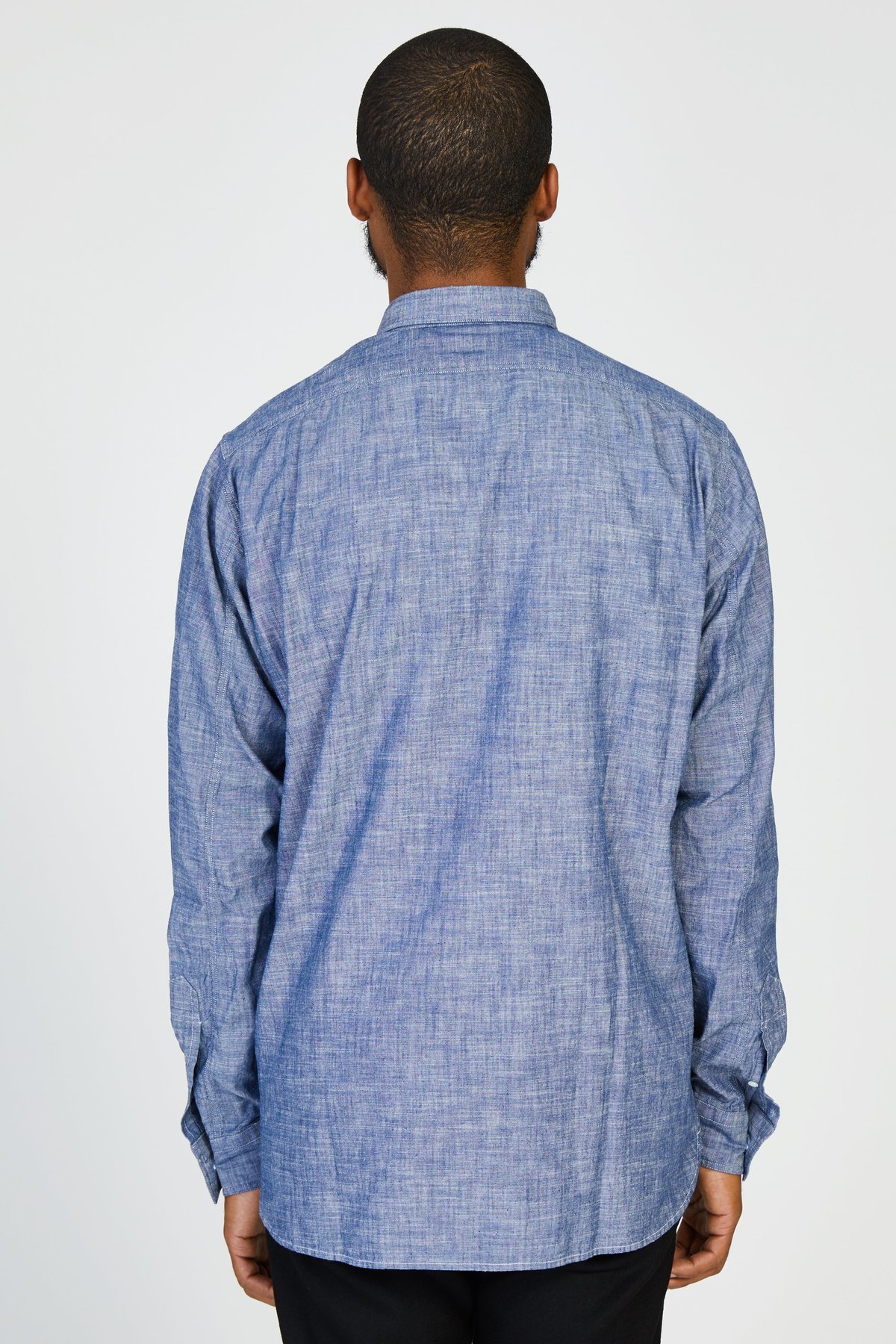PRESIDENTS MISSOURI JAPANESE SELVEDGE CHAMBRAY SHIRT - INDIGO - Image 4 of 6