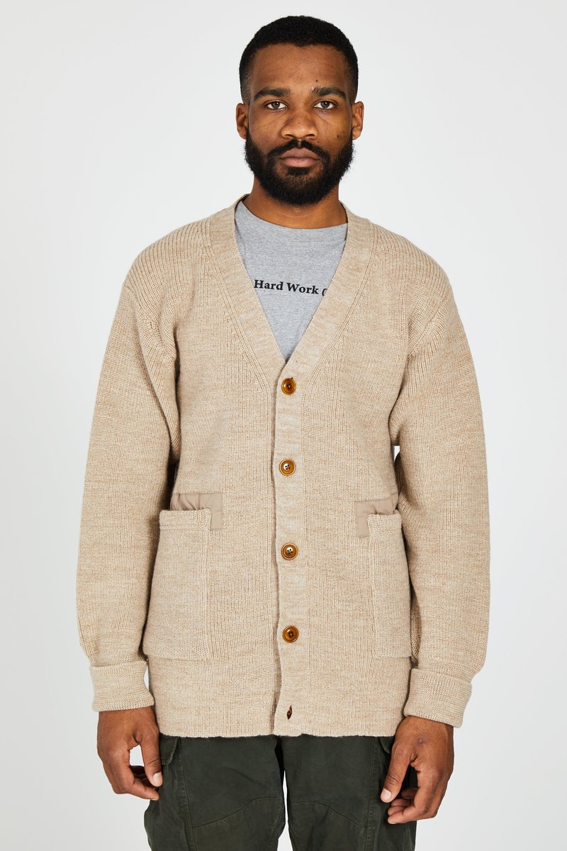 トップス EVCON Shetland Wool Low Gage Cardigan EVCON】SHETLAND WOOL LOW GAGE CARDIGAN