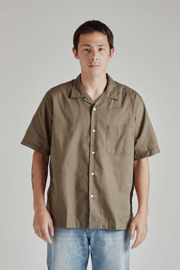 美品☆ナナミカ Open Collar Panama S/S Shirt XL Open Collar Panama S/S Shirt – nanamica NEW YORK