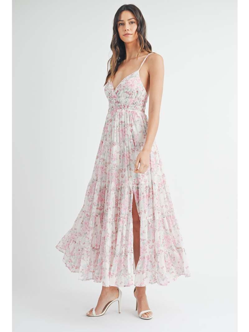 mable Brie Tiered Maxi Dress - Pink | Garmentory