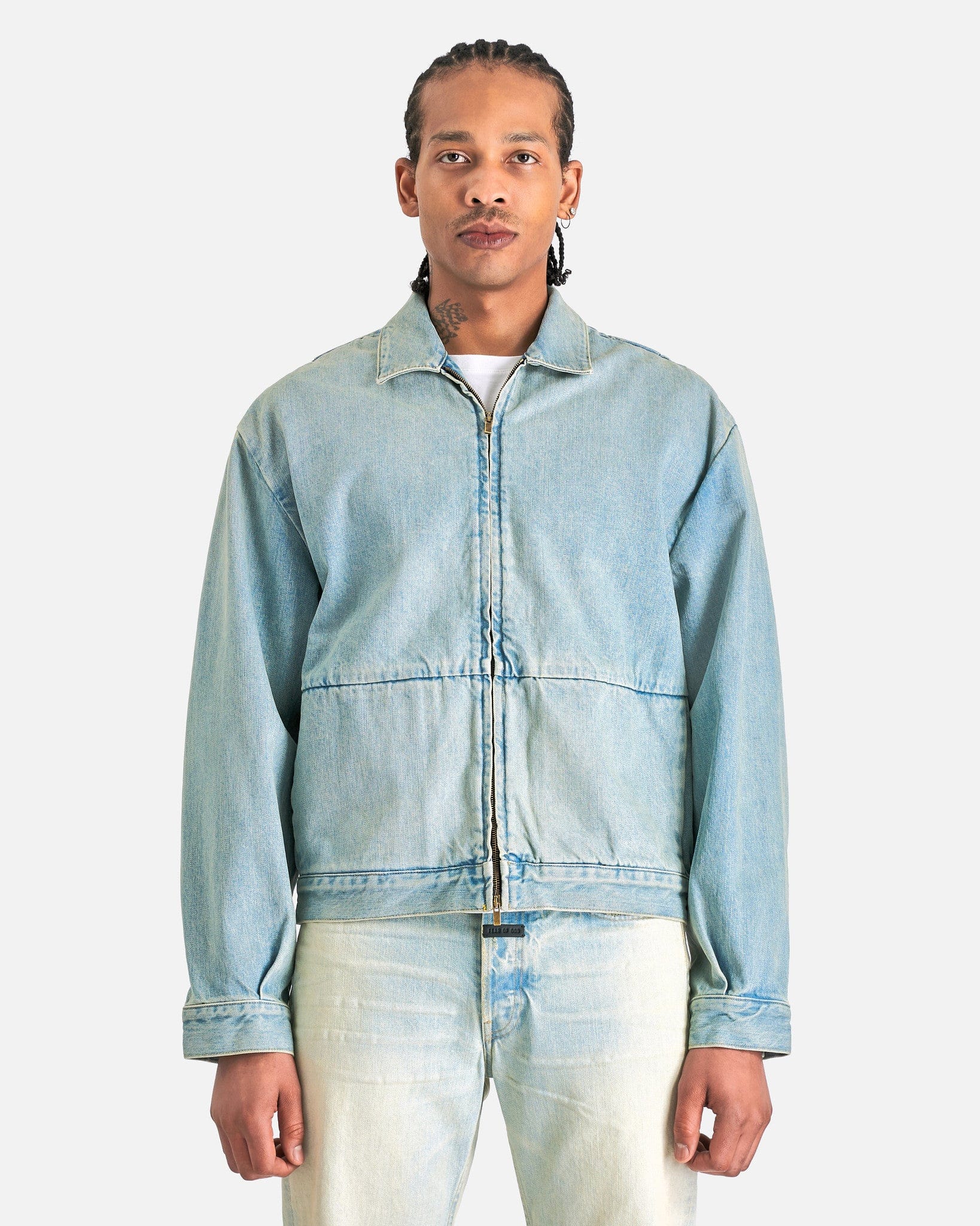 ジャケット・アウター FEAR OF GOD 8th denim jacket XS Blue 8th Denim Jacket by Fear of God on Sale
