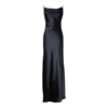 Jacoba Jane Whitney Silk Satin Evening Gown - Black - Thumbnail 6