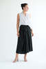 Marc le Bihan Overdyed Striped Skirt - Black - Thumbnail 1