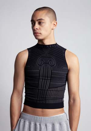 Aries Arise Base Layer Vest - Black/Grey | Garmentory