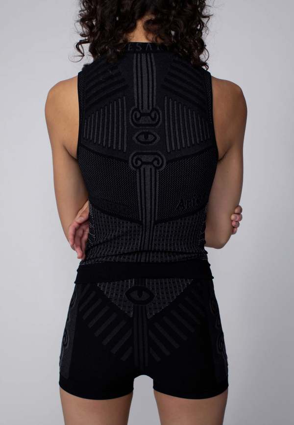 トップス Aries Slashed Vest Aries Arise Base Layer Vest - Black/Grey | Garmentory