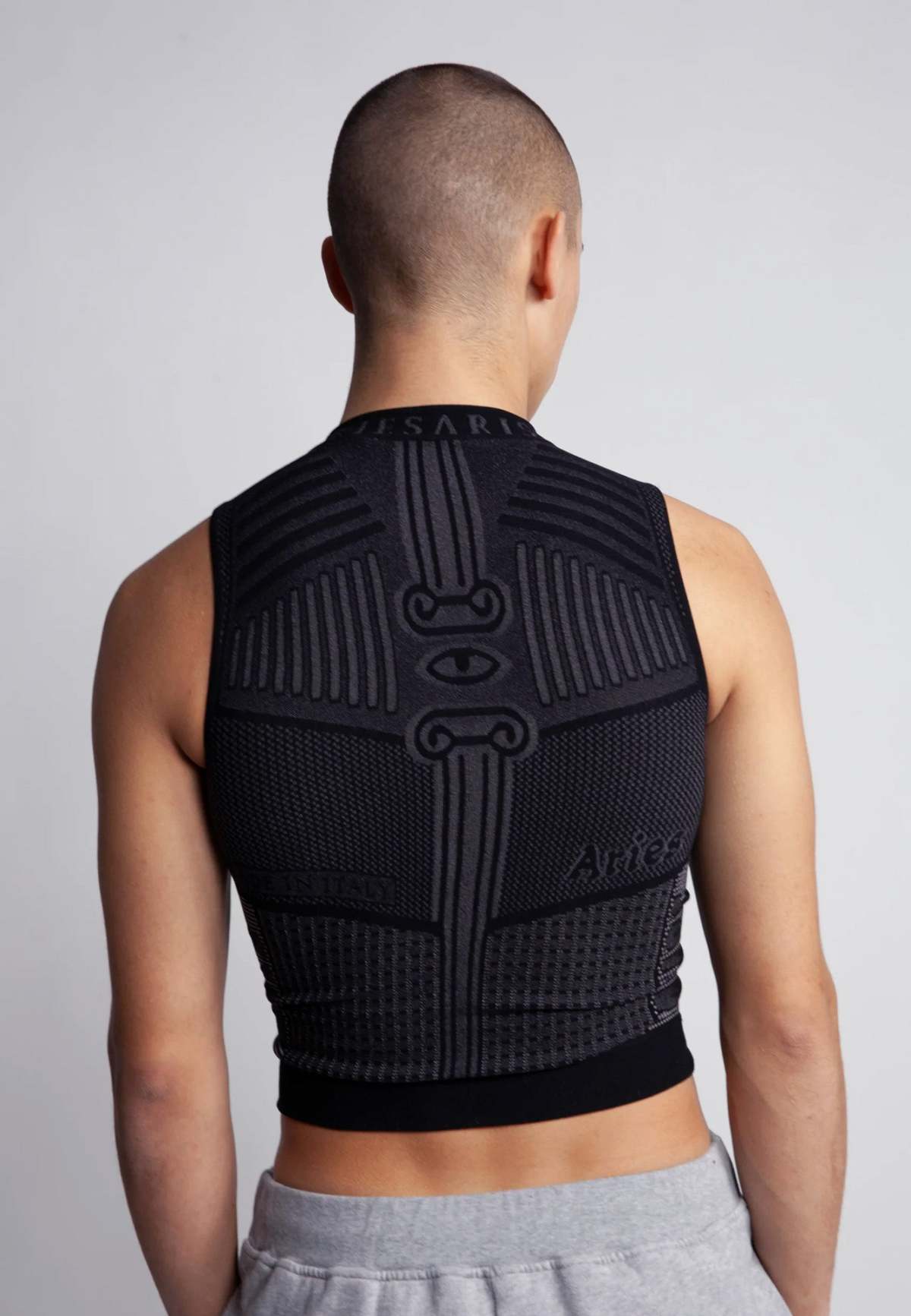 Aries Arise Base Layer Vest - Black/Grey | Garmentory