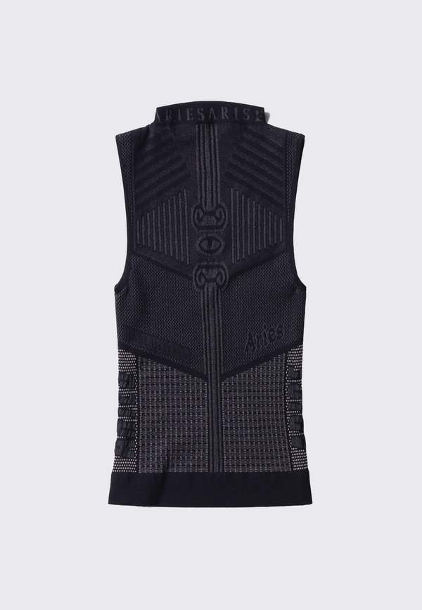 トップス Aries Slashed Vest Aries Arise Base Layer Vest - Black/Grey | Garmentory
