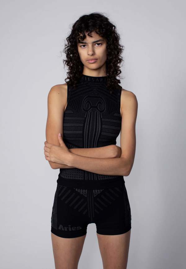 Aries Arise Base Layer Vest - Black/Grey | Garmentory
