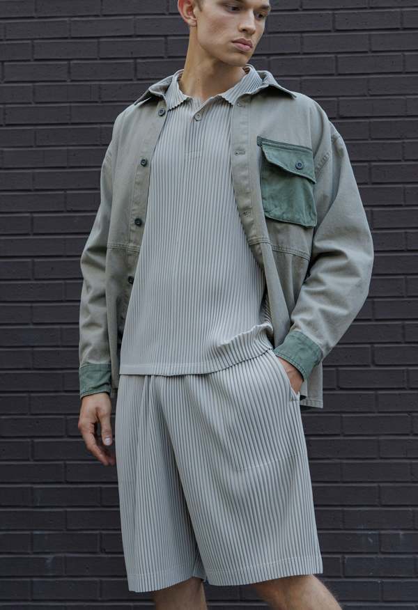 The NKC Store Pleated Short - Grey