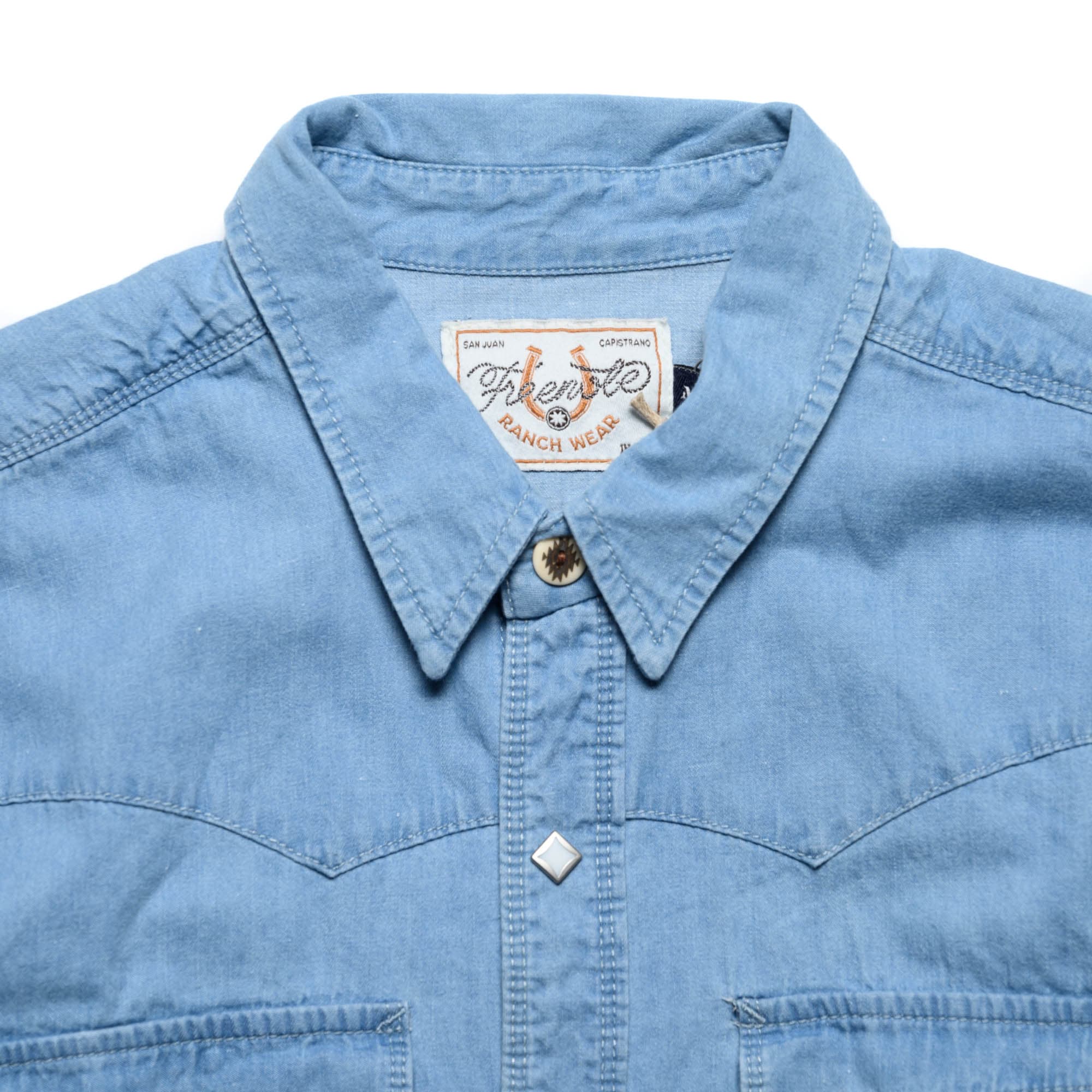 Freenote Cloth Calico 6oz Selvedge Denim - Bleached | Garmentory