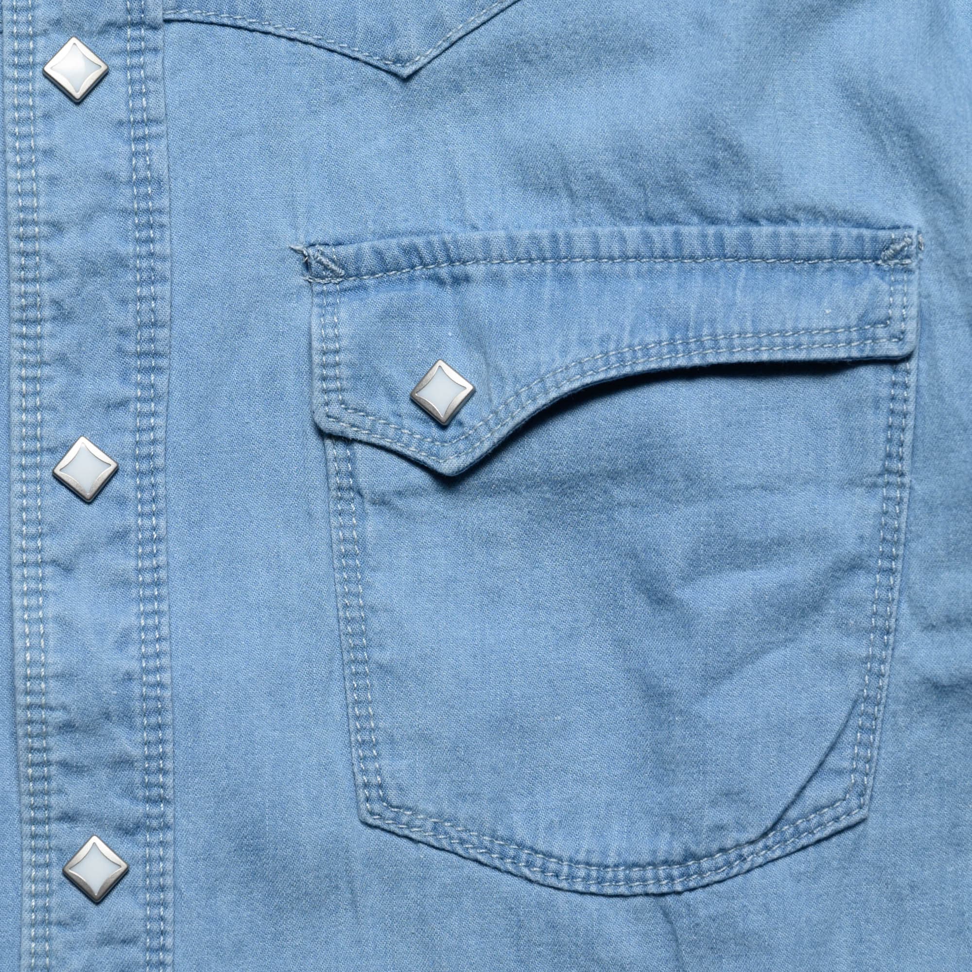 Freenote Cloth Calico 6oz Selvedge Denim - Bleached | Garmentory