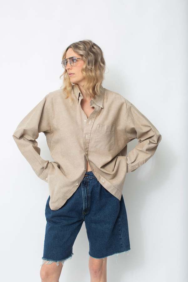 Button Down - Light Brown | Garmentory