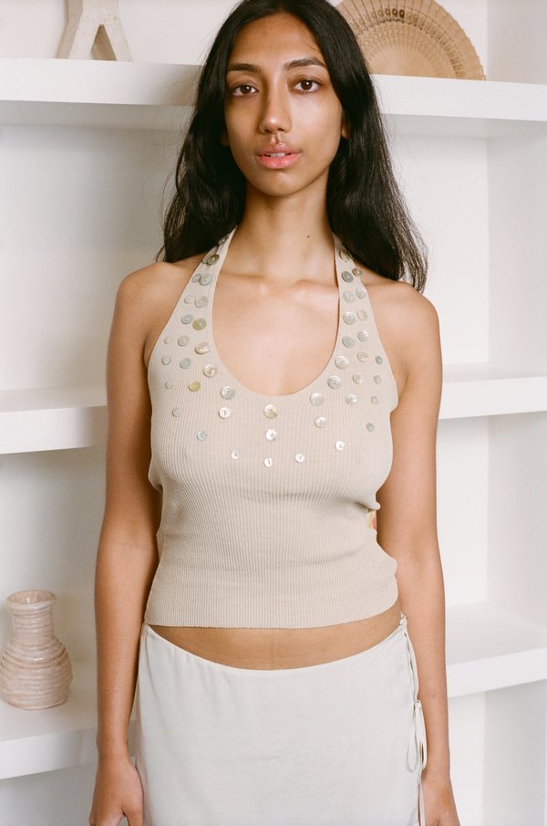 Paloma Wool Nerium Top - Beige | Garmentory