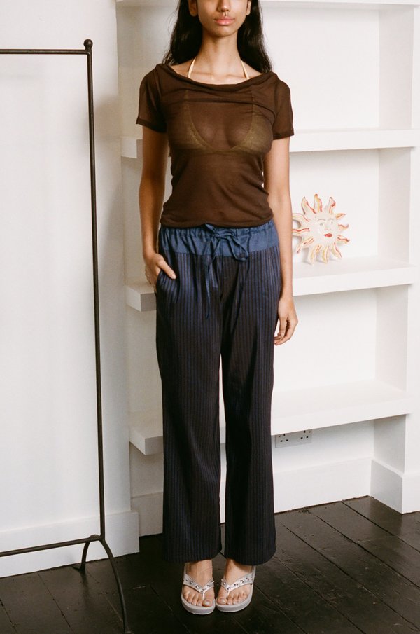 Paloma Wool Olga Trouser - Navy | Garmentory
