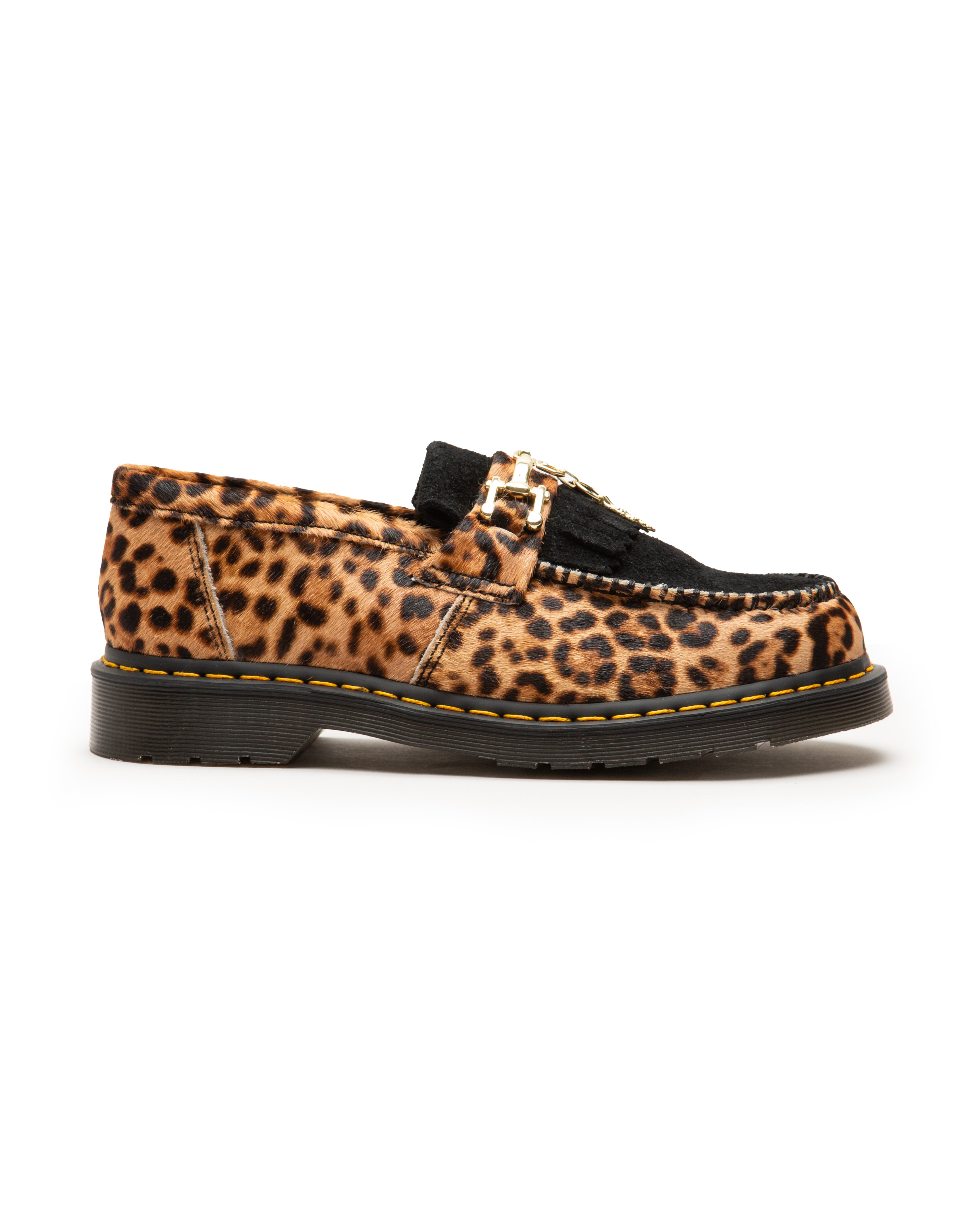Dr Martens Adrian Snaffle Hair On Loafers Leopard Black Men\'s 8 Women\'s 9 Dr. Martens Adrian Snaffle Leopard Loafer EU 39 US 9.5  main image 3