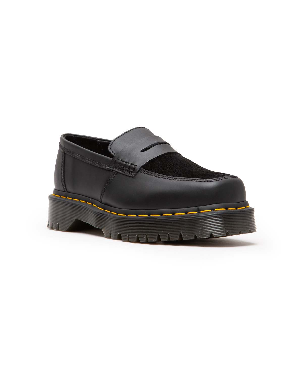 Dr. Martens Penton Bex Pony Hair Platform Loafers Black Square Toe US W7 Dr. Martens Made In England Penton Bex - Black - 27826001 main image 2