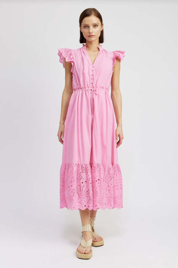En Saison Beck Maxi Dress - Taffy Pink on Garmentory