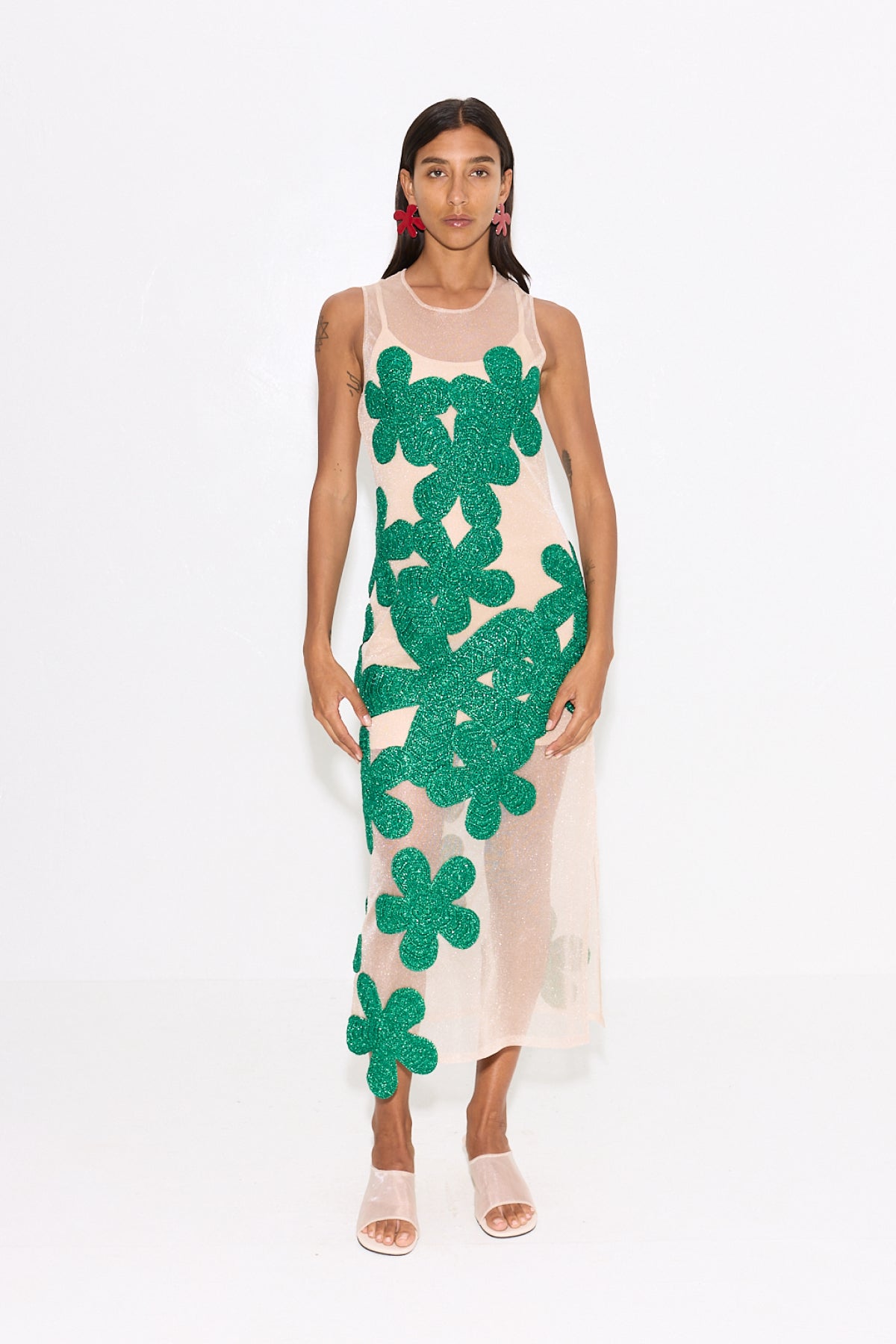 slim fit dress slacks Simon Miller Roca Crochet Dress – TrenLend main image 1