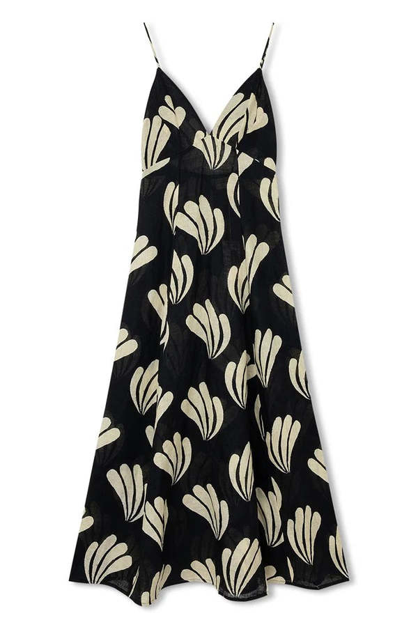 chinese dress ladies Hibiscus Linen Dress – Saige & Sohl