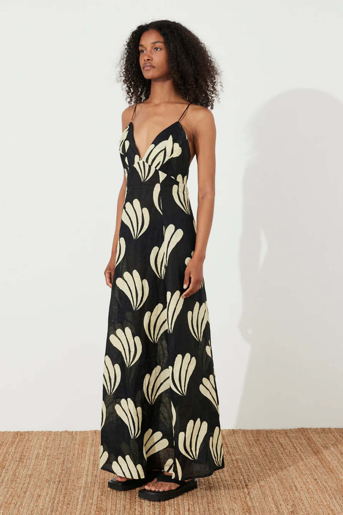 Zulu & Zephyr Linen Dress - Palm | Garmentory Zulu & Zephyr Linen Dress - Palm | Garmentory