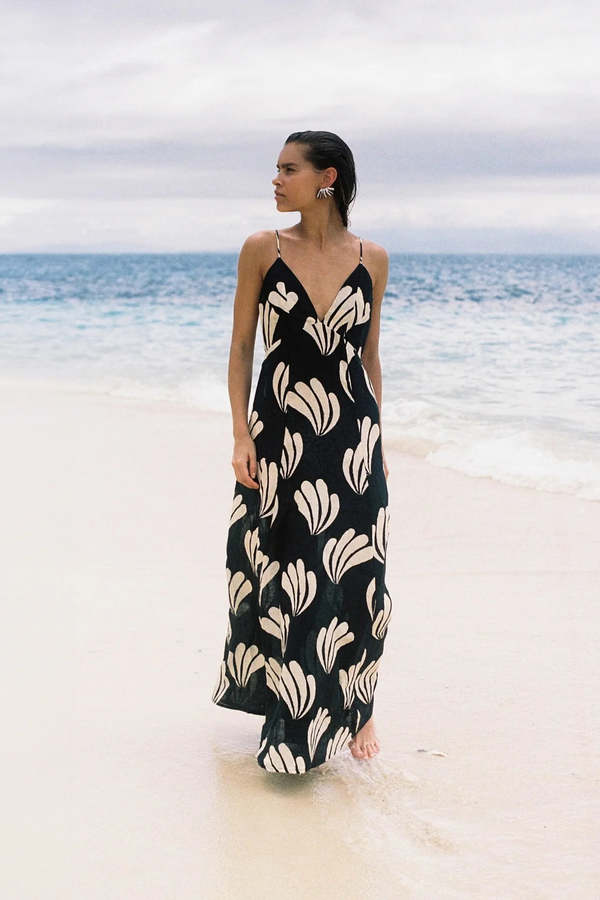 Zulu & Zephyr Linen Dress - Palm | Garmentory