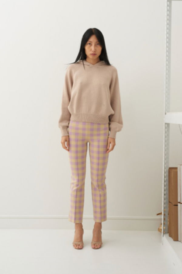 Gingham Kick Pant - Lilac (By Phone Order Only)