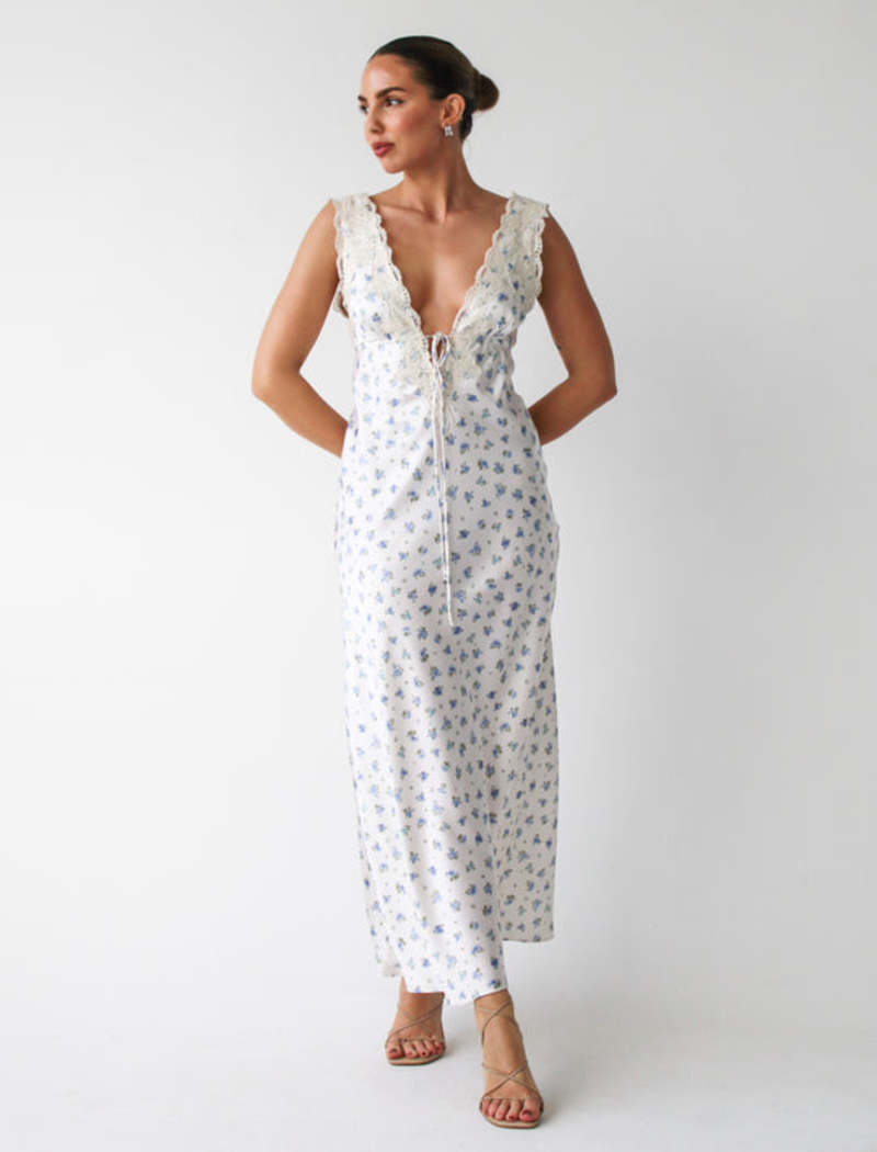 chinese dress ladies Siena-Floral Swirl Women Dress main image 1