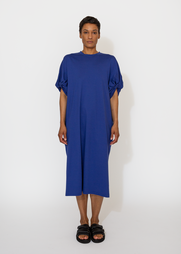 SAYAKA DAVIS NEW YORK Twisted Sleeve Dress - Ultramarine