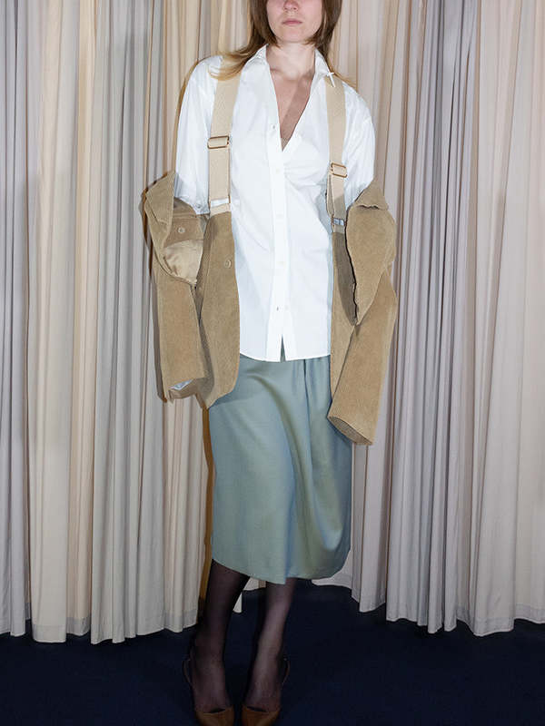 Bless/Stand Up Comedy Demimoore Deux Pieces, Tan Cord | Garmentory