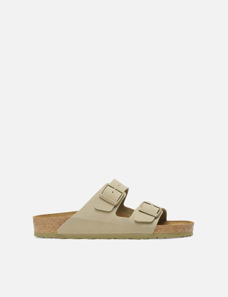 Birkenstock Women's Arizona Narrow Birko flor Sandals - Faded Khaki