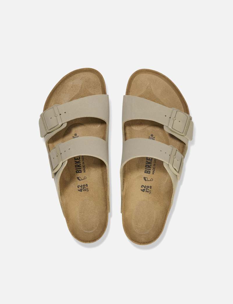 Birkenstock Women's Arizona Narrow Birko flor Sandals - Faded Khaki