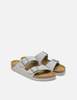 Birkenstock Women's Arizona Narrow Birko flor Sandals - Stone Coin Grey - Thumbnail 2