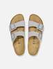Birkenstock Women's Arizona Narrow Birko flor Sandals - Stone Coin Grey - Thumbnail 3