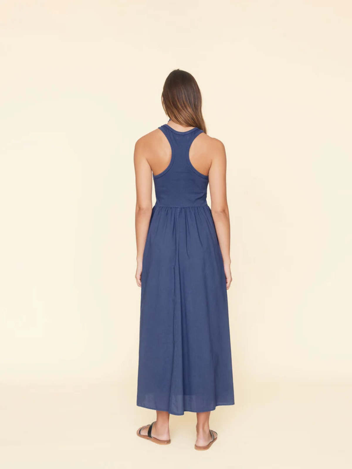 navy blue dress long formal Open Back Navy Blue Long Prom Dresses, Backless Dark Blue Formal Eveni   jbydress