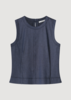 Summum Sleeveless Linen Blend Top - Thumbnail 3