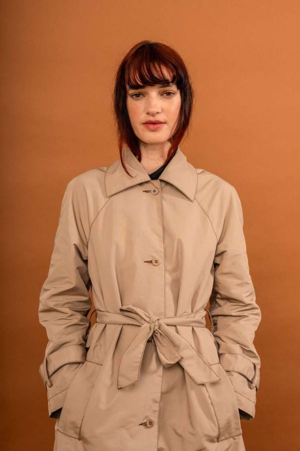 Penny Sage Sunshower Trench - Cappuccino