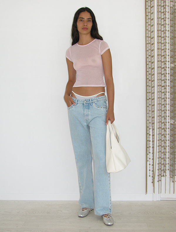 Paloma Wool Malvo Sheer Top - Pink | Garmentory