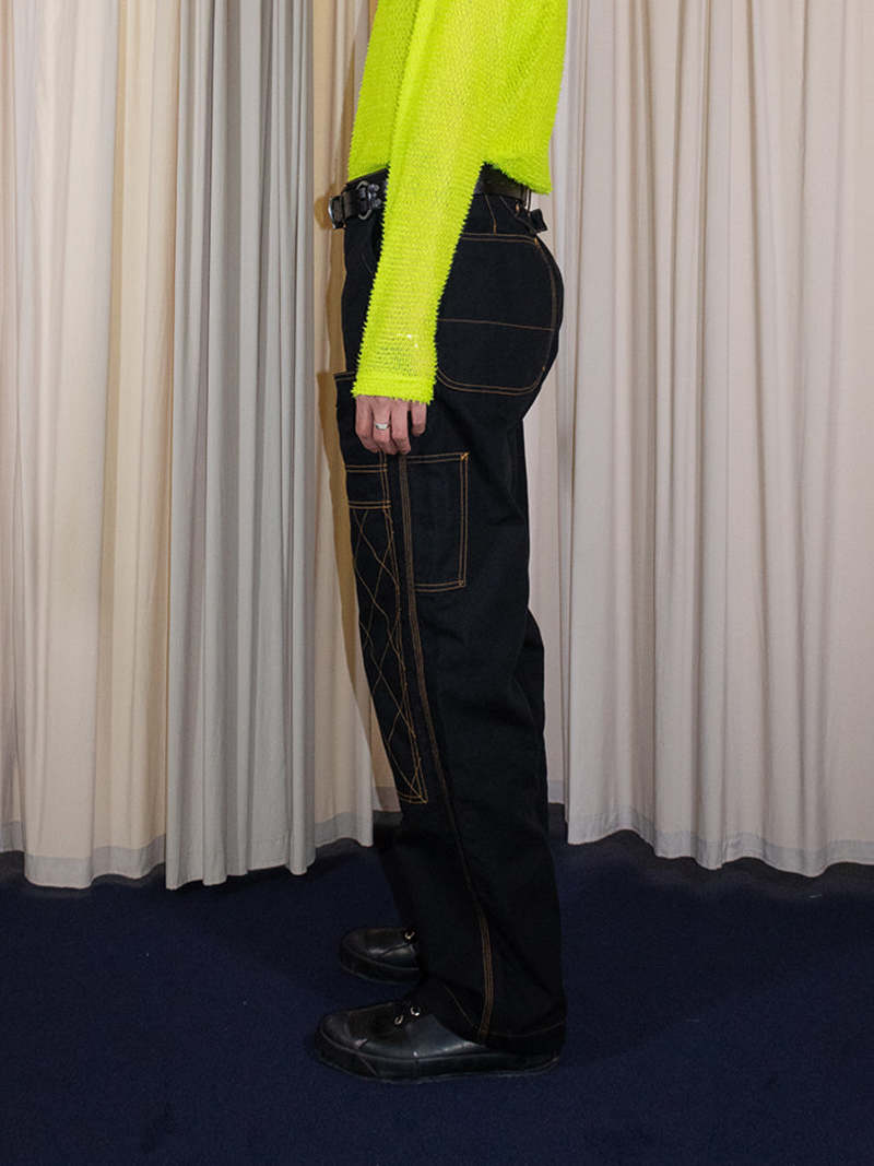 Kapital Light Canvas Lumber Pants - Black Kapital Light Canvas Lumber Pants - Black