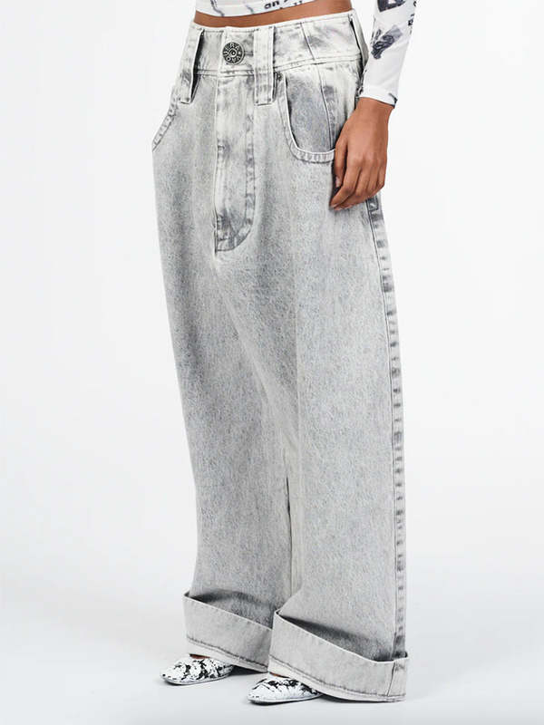 Vaquera Baby Jeans - Grey Wash | Garmentory