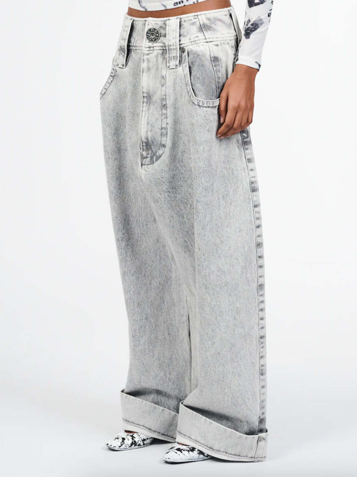 Vaquera Baby Jeans - Grey Wash | Garmentory
