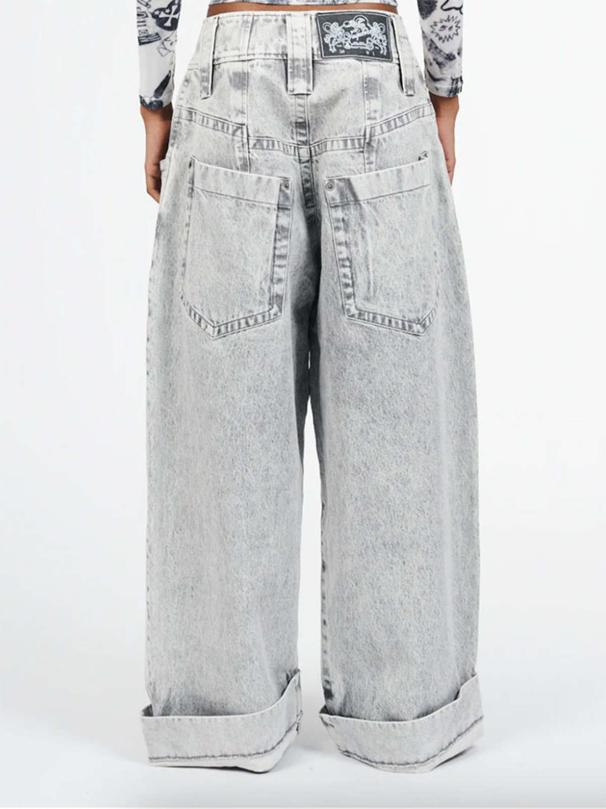 Vaquera Baby Jeans - Grey Wash | Garmentory