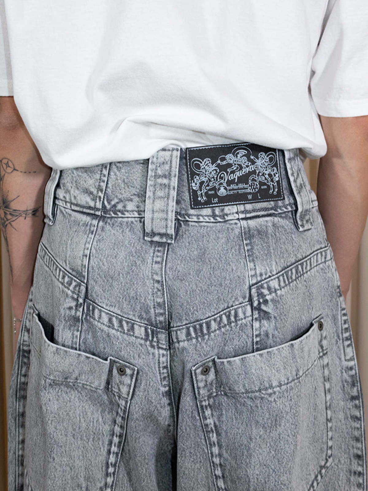 Vaquera Baby Jeans - Grey Wash | Garmentory