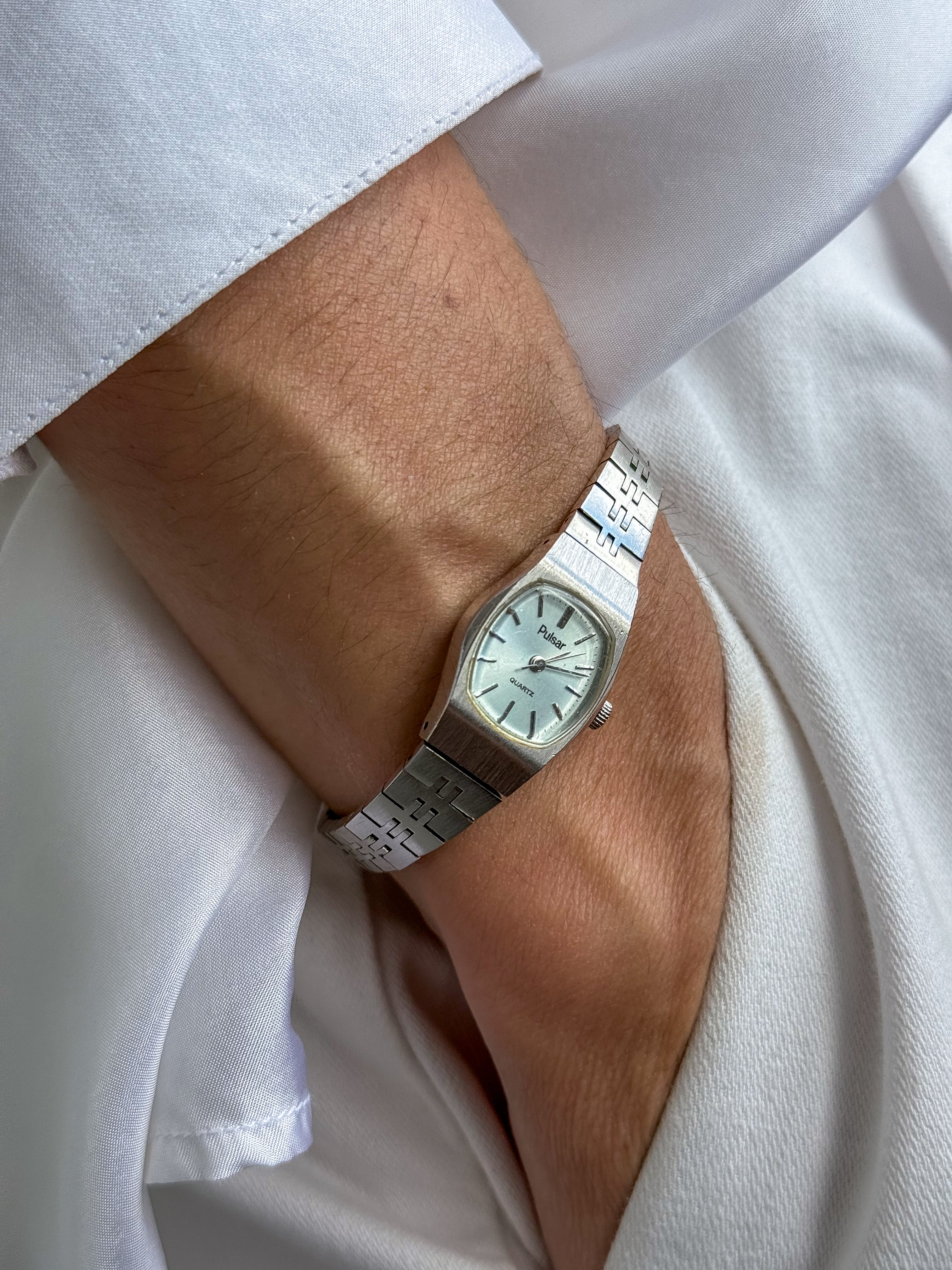 Vintage Pulsar Silver Watch PULSAR VINTAGE SILVER TONE WOMEN main image 2