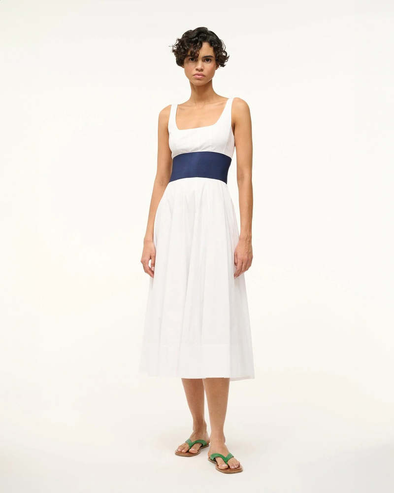 ワンピース STAUD Woman Dress White R25S2266PO WHT STAUD: Dress woman - White | Staud dress R25S2266PO online