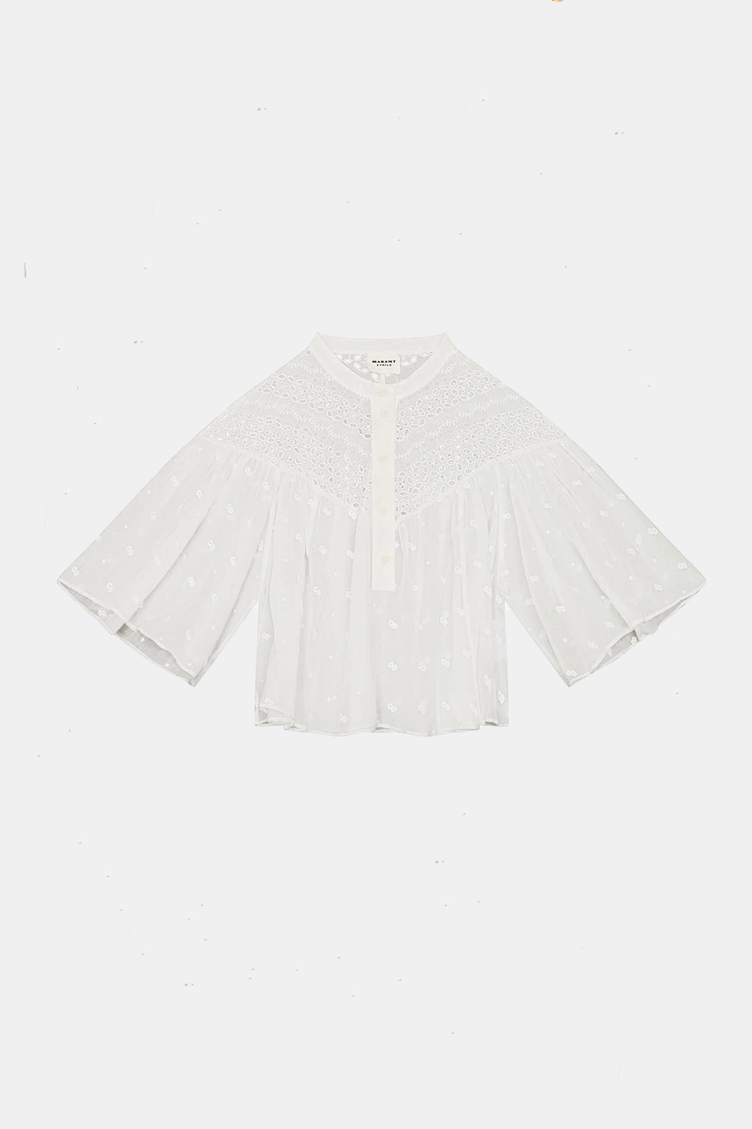 isabel marant etoile Safi Embroidered Top - White | Garmentory
