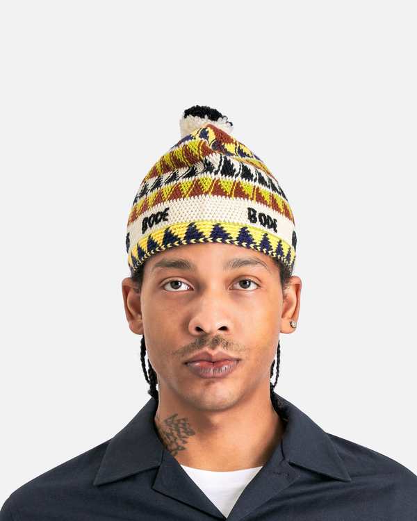 【関税込み】BODE Hats Delta-Jacquard-Hat-in-Multi-
