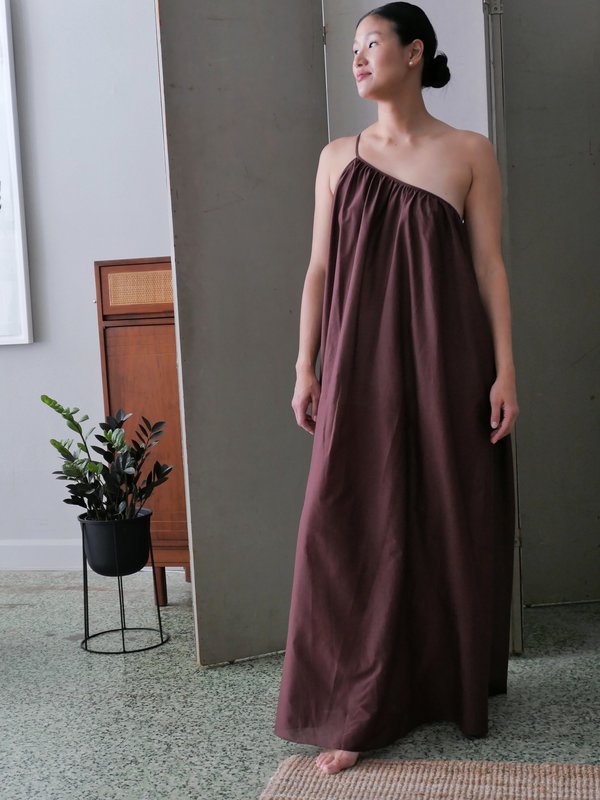 matteau gathered one shoulder dress Matteau Voluminous One Shoulder Dress