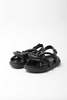 Souliers Martinez Telva Leather Sandal - Black - Thumbnail 6