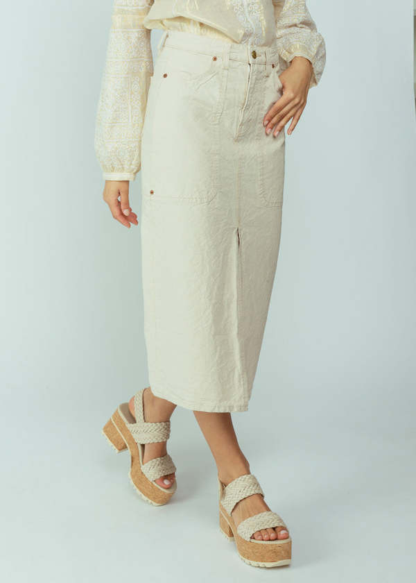 B Sides Hill Skirt - Mere White