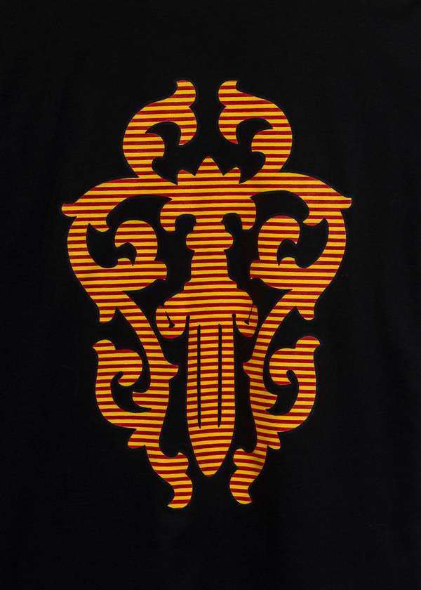 Chrome Hearts Dagger LS - Black/Red Yellow Stripe | Garmentory